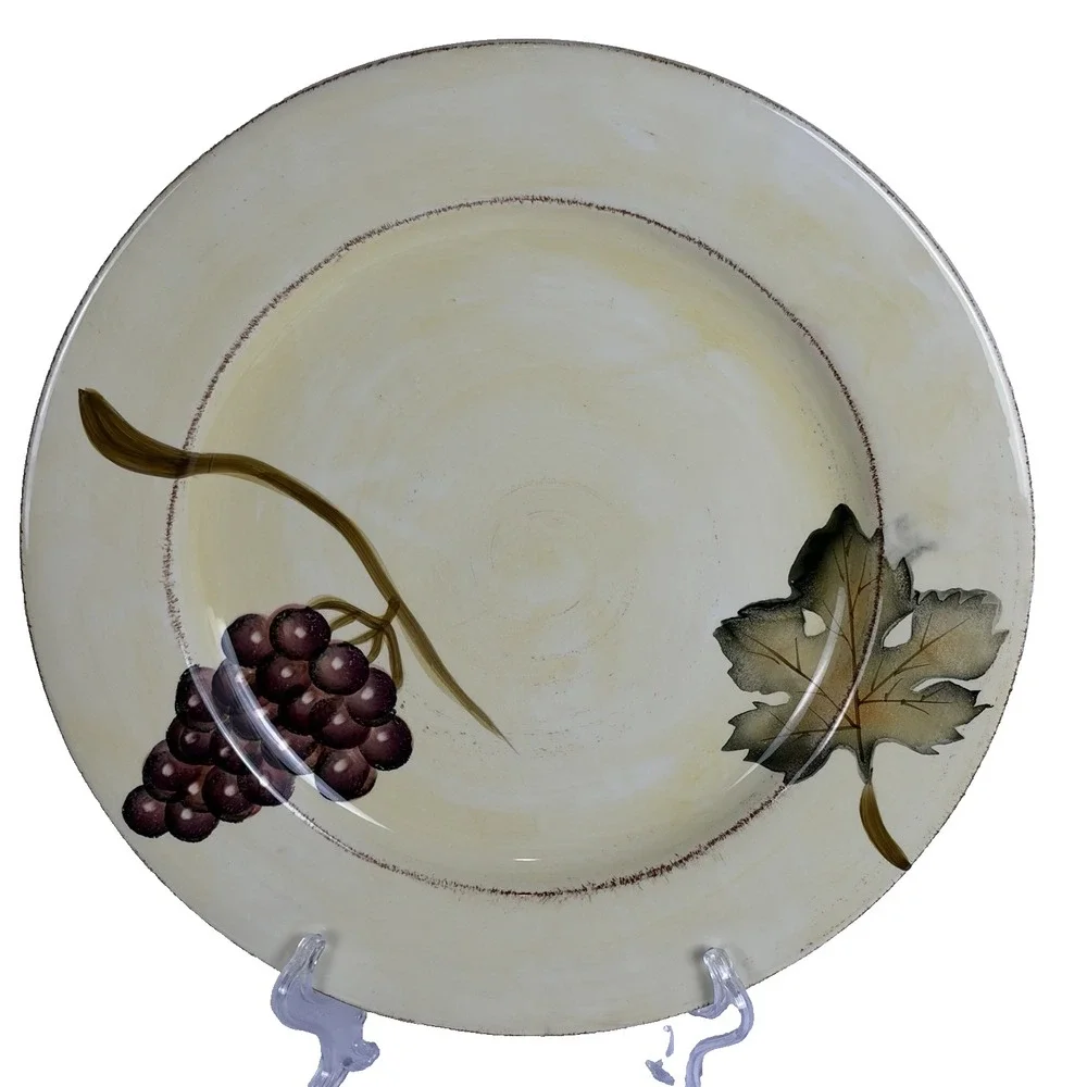 Tabletops Unlimited‎ Villa Grande 4 Hand Painted 12 1/2